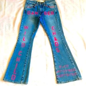 Custom Levi flare jeans